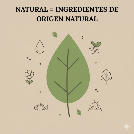 natural ingredientes de origen natural